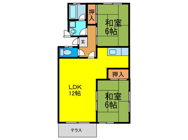 清風ハイツの物件間取画像